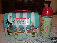 PORKY'S LUNCH WAGON DOMED METAL LUNCHBOX 
